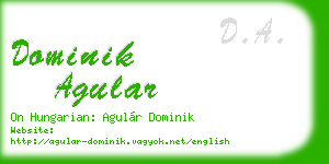 dominik agular business card