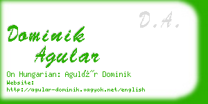 dominik agular business card